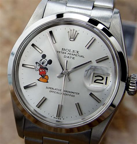 rolex mickey mouse ebay|rolex mickey mouse watch price.